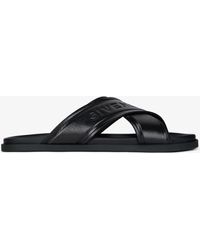 Givenchy - G Plage Flat Sandals With Crossed Straps - Lyst