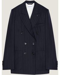 Givenchy - Double-Breasted Striped Jacket - Lyst