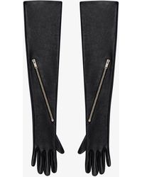 Givenchy - Guanti lunghi con zip Voyou in pelle - Lyst