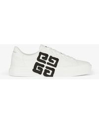 Givenchy - Sneakers City Sport en cuir à imprimé 4G effet tag - Lyst