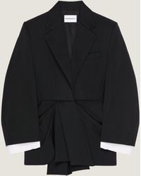 Givenchy - Single-Breasted Draped Jacket - Lyst