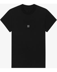 Givenchy - T-shirt slim en coton à détail 4G - Lyst