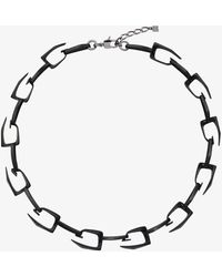 Givenchy - Medium Giv Cut Necklace In Metal And Enamel - Lyst