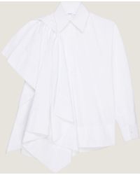 Givenchy - Camicia in popeline con fiocco - Lyst
