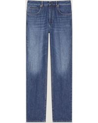 Givenchy - Jeans dritti in denim slavato - Lyst