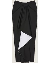 Givenchy - Wrapped Midi Skirt - Lyst