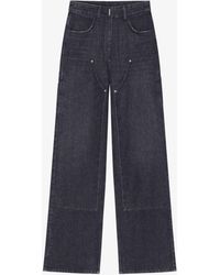 Givenchy - Jeans oversize in denim con applicazioni - Lyst