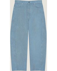 Givenchy - Couture Seam Light Jeans With Striped Reverse - Lyst