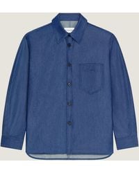Givenchy - Couture Seam Overshirt Denim With Stamp - Lyst