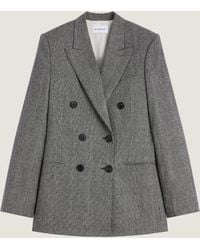 Givenchy - Double-Breasted Checked Jacket - Lyst