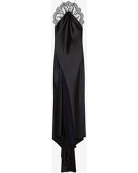 Givenchy - Robe du soir en satin avec dentelle - Lyst