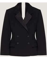 Givenchy - Double Breasted Slashed Tuxedo Jacket - Lyst