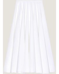 Givenchy - Gonna lunga circolare in popeline - Lyst