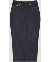 Givenchy - Midi Kickback Skirt - Lyst