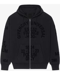 Givenchy - Sweatshirt à capuche zippé en molleton - Lyst
