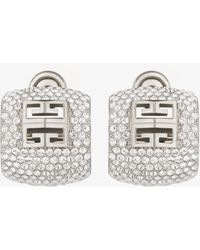 Givenchy - Boucles d'oreilles 4G en métal avec cristaux - Lyst