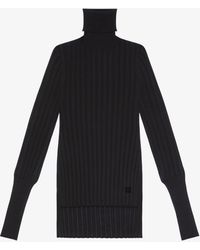 Givenchy - Pullover dolcevita asimmetrico in cachemire - Lyst