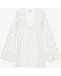 Givenchy - Robe en dentelle à détail 4G - Lyst