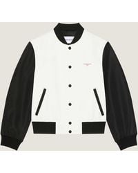 Givenchy - Bi-Material Blouson With Photographic Negative Print - Lyst