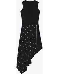 Givenchy - Robe en soie 4G avec jupe à volants asymétriques - Lyst
