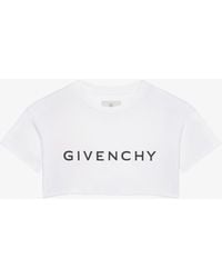 Givenchy - T-shirt corta in cotone - Lyst