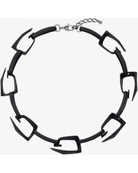 Givenchy - Large Giv Cut Necklace In Metal And Enamel - Lyst