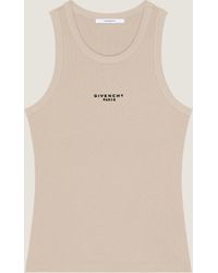 Givenchy - Canotta taglio slim in cotone con stampa Paris - Lyst