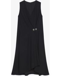 Givenchy - Dress With 4G Detail And Pleated Effect - Lyst