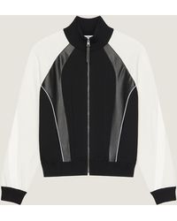 Givenchy - Bi-Material Blouson With Paris Embroidery - Lyst