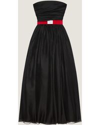 Givenchy - Belted Silk Organza Bustier Gown - Lyst