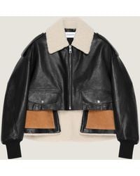 Givenchy - Cropped Aviator Jacket - Lyst