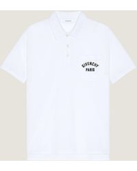 Givenchy - Polo in piqué di cotone con ricamo Paris - Lyst