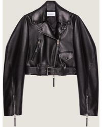 Givenchy - Leather Cropped Cocoon Jacket - Lyst