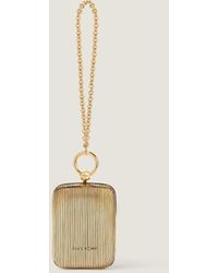 Givenchy - Clutch da sera micro in metallo con gioiello di cristalli - Lyst