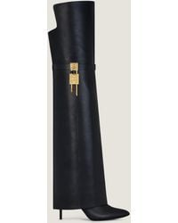 Givenchy - Shark Lock Stiletto Over-The-Knee Boots - Lyst