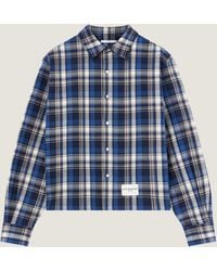Givenchy - Cropped Checked Shirt - Lyst