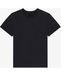 Givenchy - T-shirt in cotone mercerizzato con dettaglio 4G - Lyst