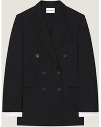 Givenchy - Double-Breasted Slashed Jacket - Lyst