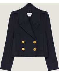 Givenchy - Short Pea Coat - Lyst