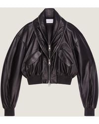 Givenchy - Leather Shawl-Collar Cocoon Jacket - Lyst