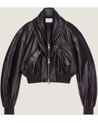 Givenchy - Leather Shawl-Collar Cocoon Jacket - Lyst