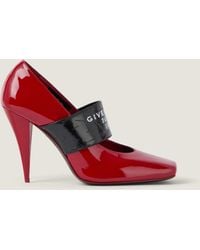 Givenchy - Décolleté Sliced Square Tape in pelle verniciata - Lyst