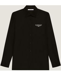 Givenchy - Cotton Embroidered Logo Shirt - Lyst