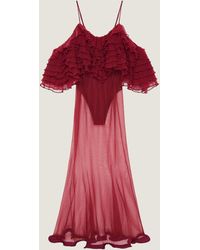 Givenchy - Long Ruffled Dress - Lyst