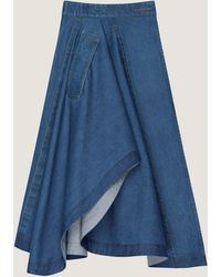 Givenchy - Long Asymmetric Skirt - Lyst