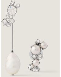 Givenchy - Crystal Pearl Asymmetric Earrings - Lyst