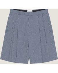 Givenchy - Double Pleat Checked Bermuda Shorts - Lyst