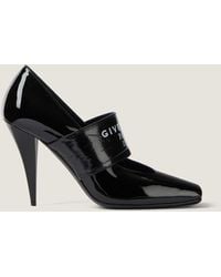 Givenchy - Décolleté Sliced Square Tape in pelle verniciata - Lyst