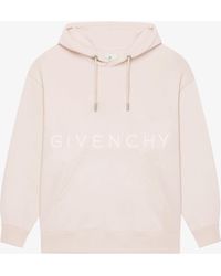 Givenchy - Felpa con cappuccio slim 4G in tessuto garzato - Lyst