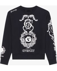 Givenchy - Crest Boxy Fit Sweatshirt - Lyst